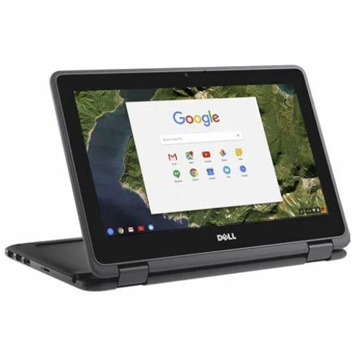 Dell Chromebook 3189, 2-in-1, 11.6-inch Touchscreen, Intel Celeron N3060, 4GB RAM, 32GB SSD, Intel HD Graphics, English - Grayish Black (Renewed)