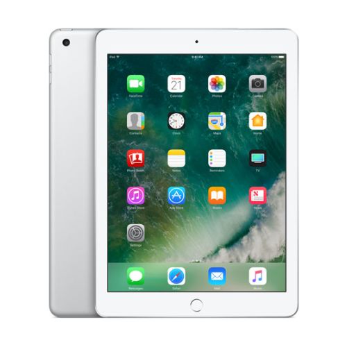 Apple iPad 5 (2017), 9.7 inch, 8MP Rear Camera, 1.2MP Front Camera, 2GB RAM 128 GB SSD, A9 - Silver (Renewed)