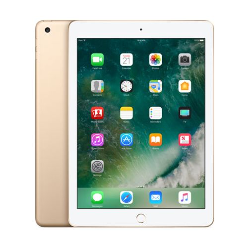 Apple iPad 5 (2017), 9.7 inch, 8MP Rear Camera 1.2MP Front Camera, 2GB RAM, 32GB SSD, A9 - Gold (Renewed)